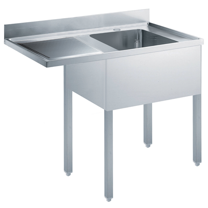 Standard Preparation1200 mm Soaking Sink for Dishwasher with 1 Bowl