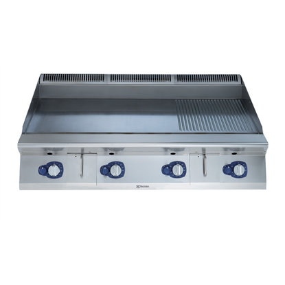 Modular Cooking Range Line900XP 1200mm Gas Fry Top HP, Smooth and Ribbed scratch resistant chromium Plate