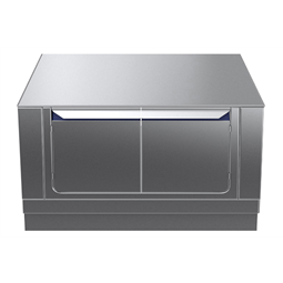 Modular Cooking Range Linethermaline 80 - 1000 mm Passthrough base, 4 doors, GN conform, 2 Sides (H2) - H=450