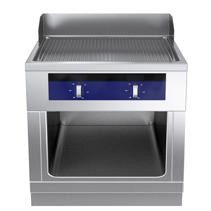 Modular Cooking Range Linethermaline 80 - Full Module Freestanding Electric Fry Top, 1 Side, H=700