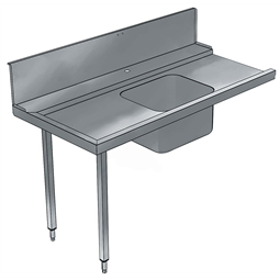 Handling System for Hood typePre-wash Table with Bowl Left to Right, 1200mm