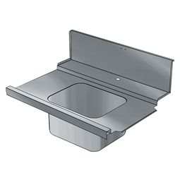 Handling System for Hood typePre-wash Infill Top with Bowl Right to Left, 1000mm