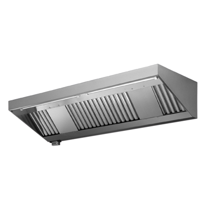 Ventilation Equipment430 S/S Wall Hood+Filters+Fan 1600x700mm